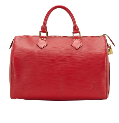 Speedy 30, &pound;475, Handbags, Red, Leather, Front view